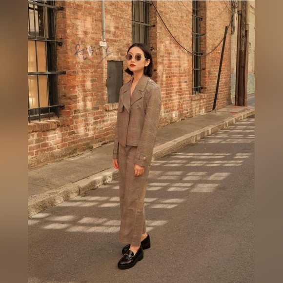 Adyson Parker women's Wide Leg Plaid Pants, Sz 10. New With Tags - Picture 1 of 7